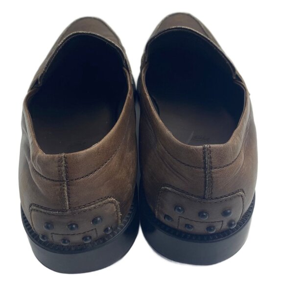 Tod's Brown Leather Loafers - Size 9.5 - Picture 3 of 8